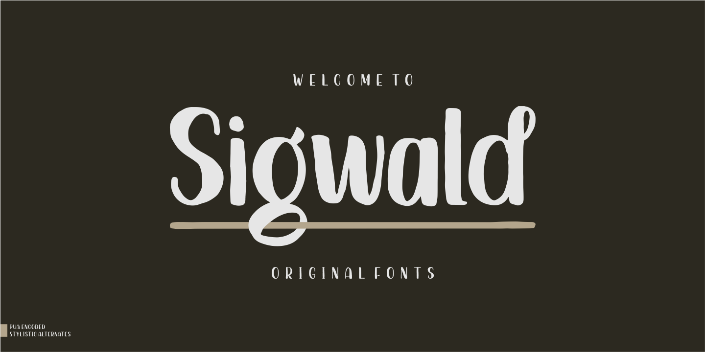 Шрифт Sigwald